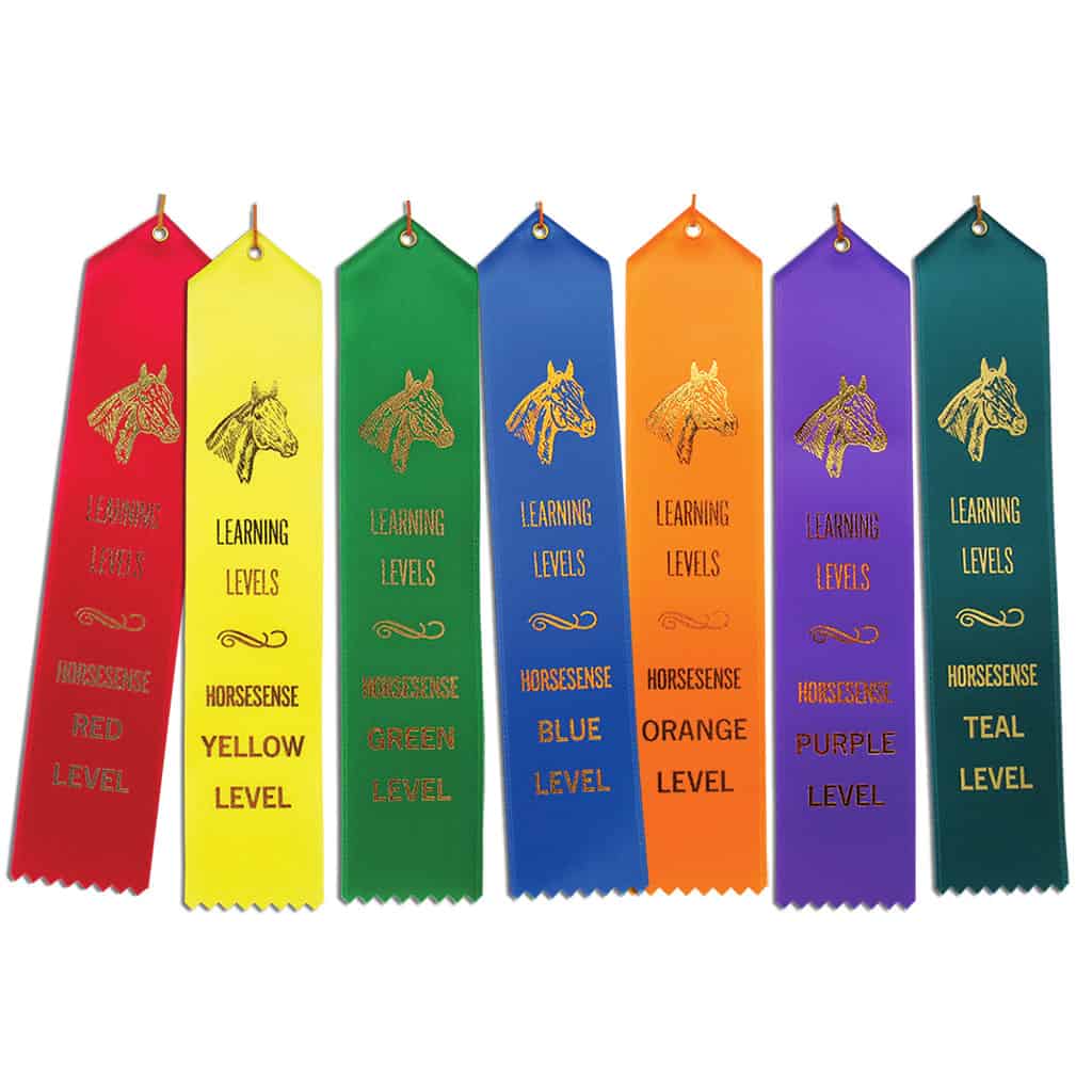 7 point-top flat HorseSense ribbons