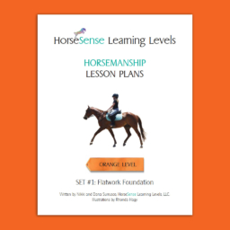 cover page - Learning Levels Horsemanship Lesson Plans - Orange Level - Set 1 - Flatwork Foundation